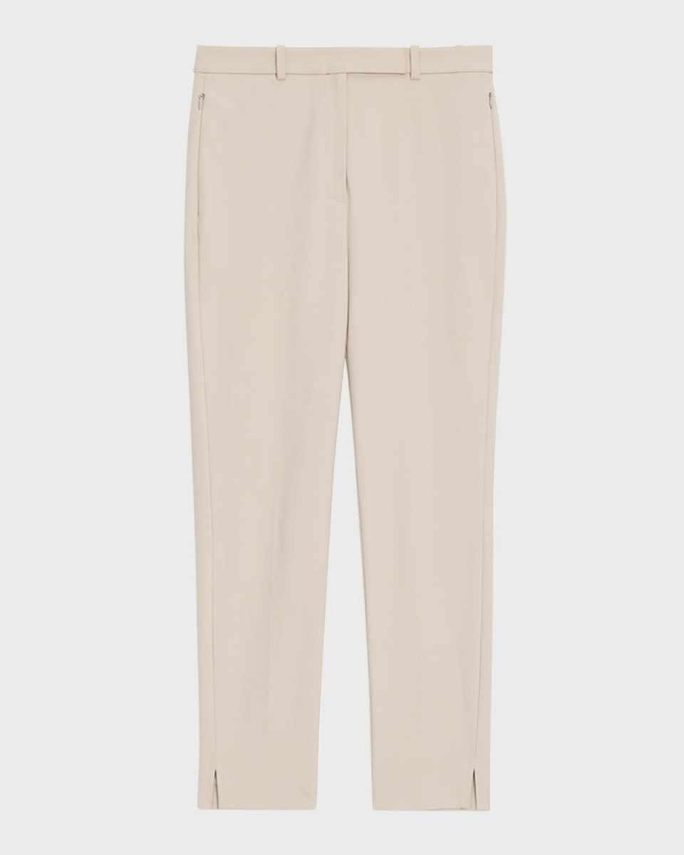 Bistretch High-Waist Tapered Crop Pants